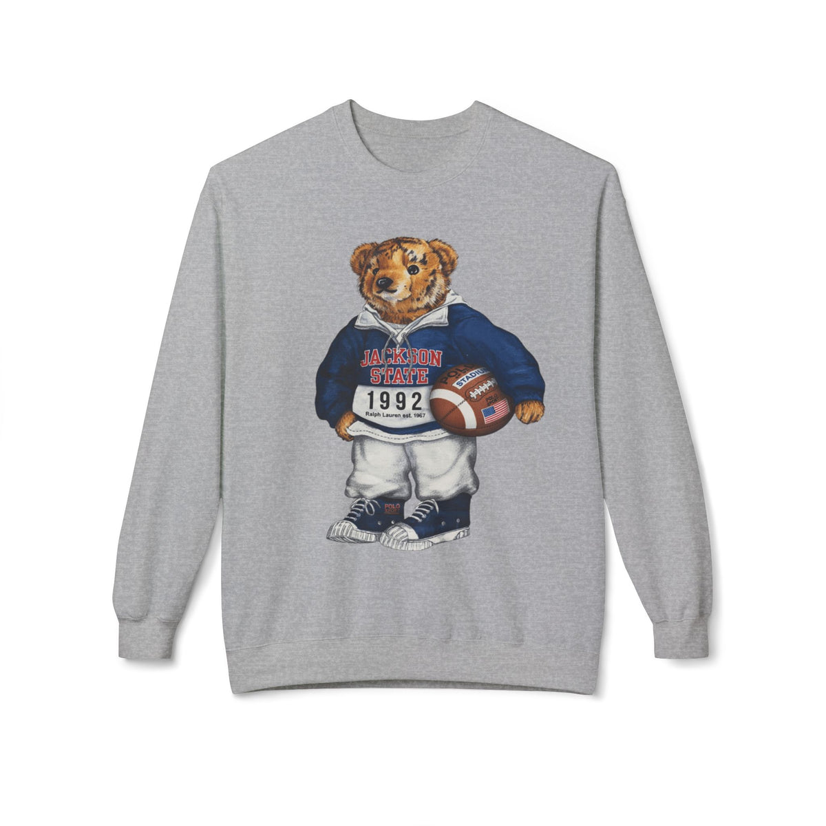 Jackson State Bear Mascot- HBCU Polo Bear sweatshirt