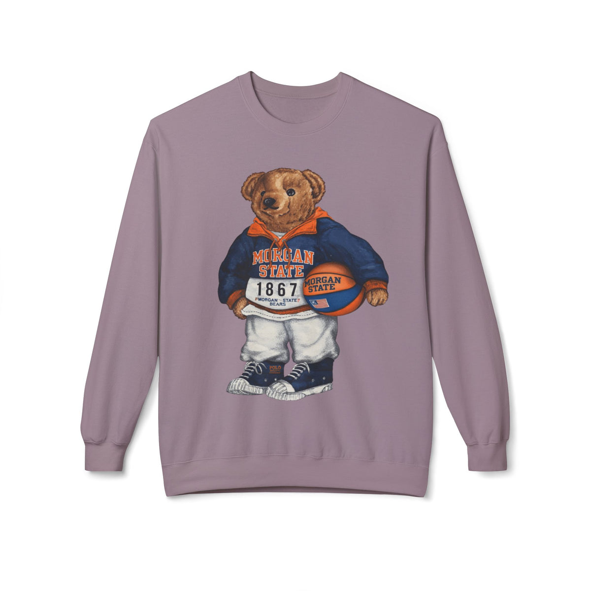 Morgan State Bear Mascot- HBCU Polo Bear sweatshirt