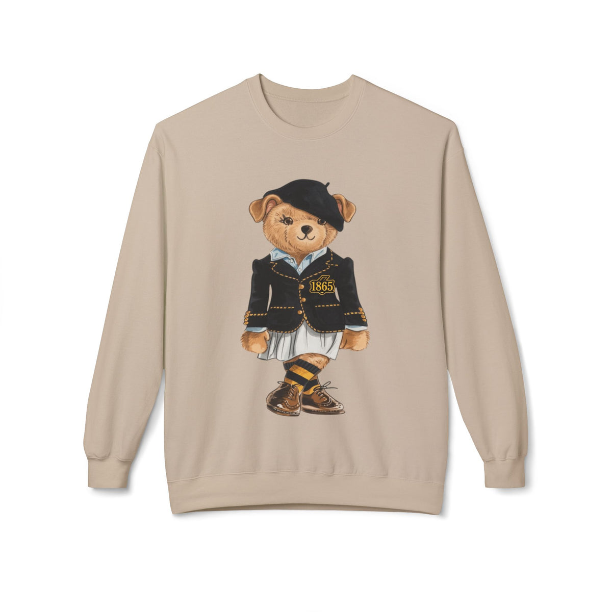 Bowie State Lady Teddy Bear Mascot- HBCU Polo Bear sweatshirt