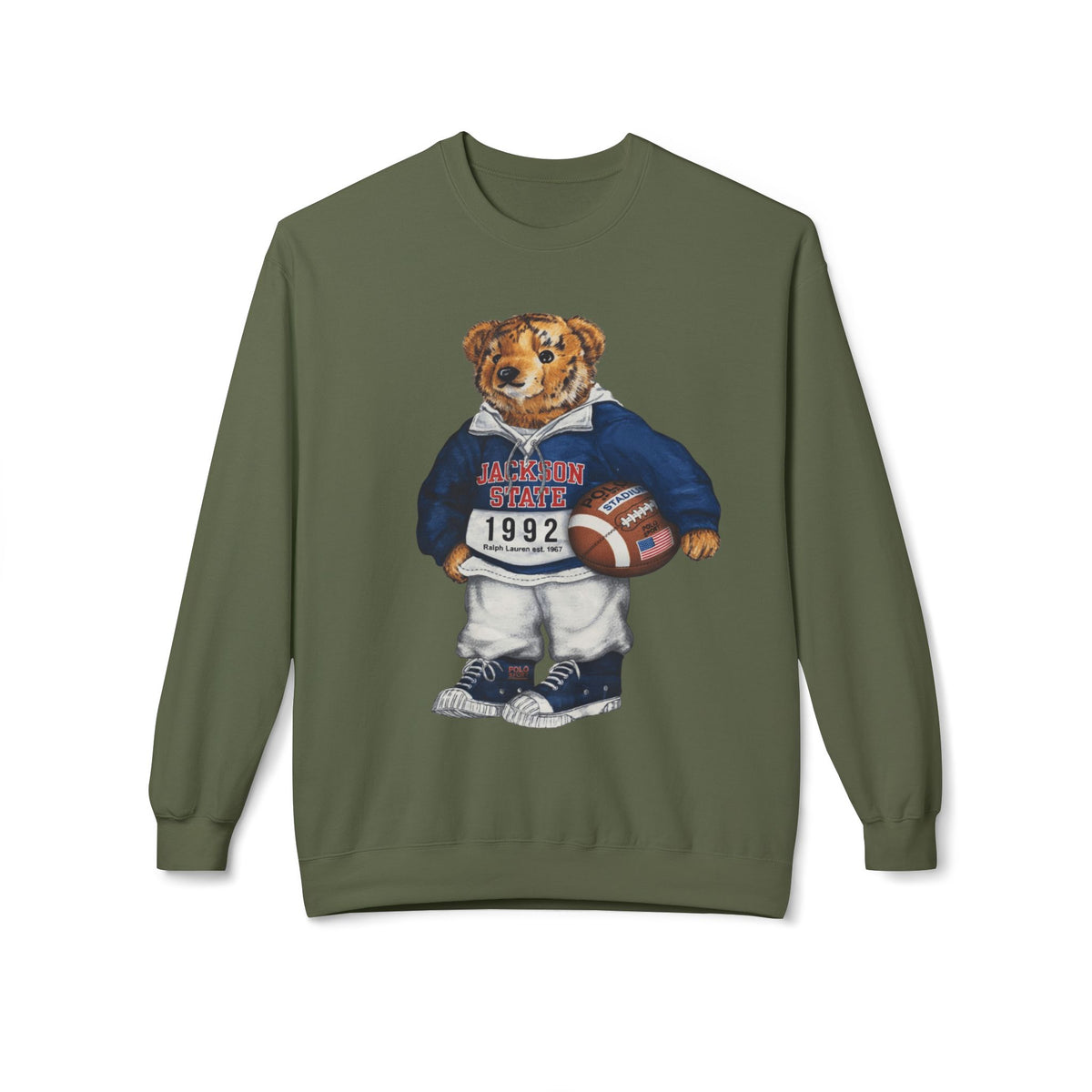 Jackson State Bear Mascot- HBCU Polo Bear sweatshirt
