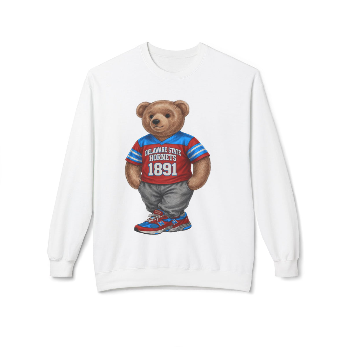 Delaware State Hornets Mascot Bear- HBCU Polo Bear sweatshirt