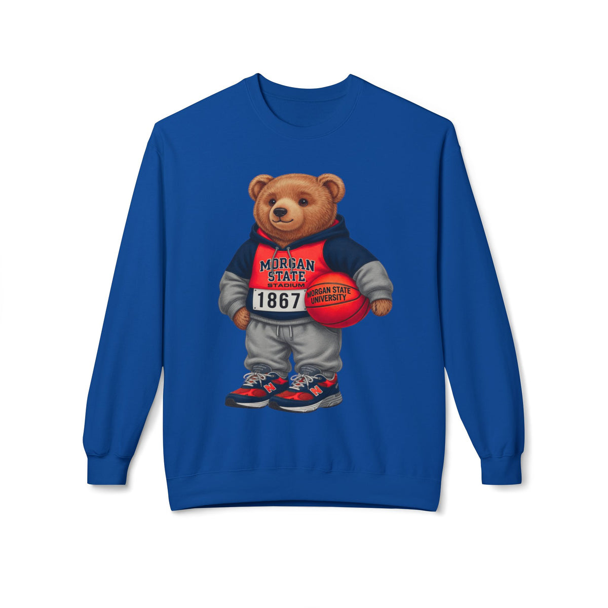 Morgan State Bear Mascot- HBCU Polo Bear sweatshirt