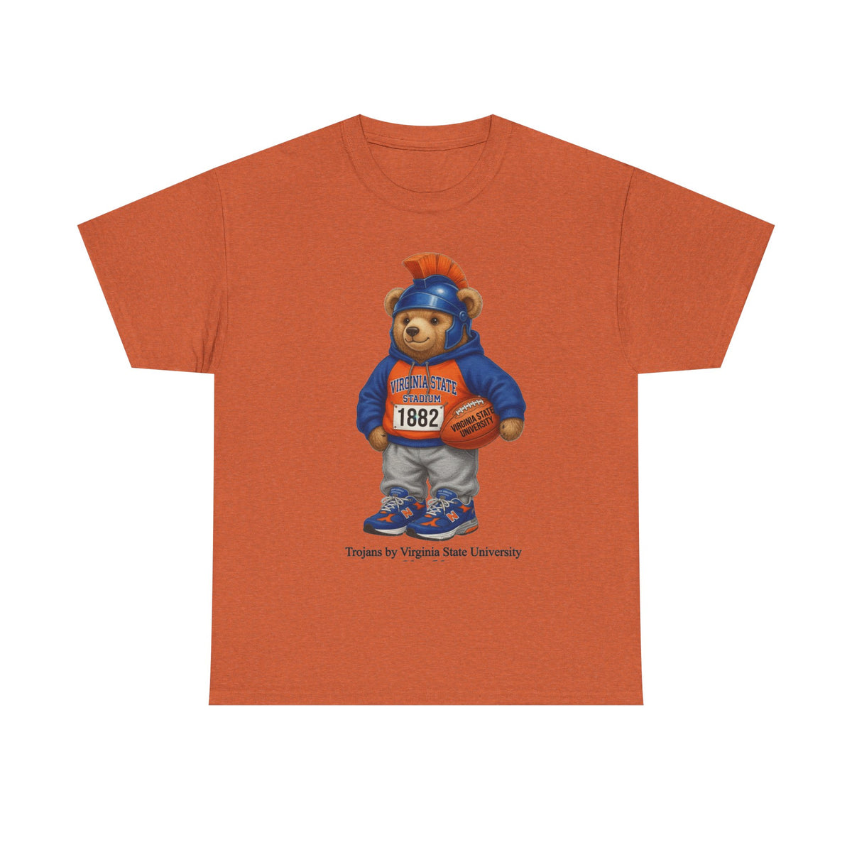 Virgina State Trojan Bear 2nd edition- HBCU Tee Shirt