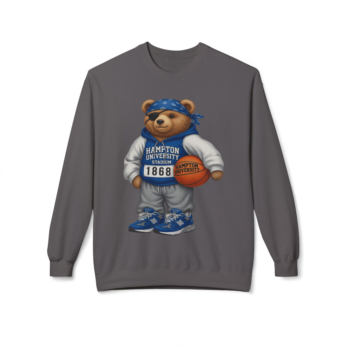 Hampton University Stadium Bear Mascot- HBCU Polo Bear sweatshirt