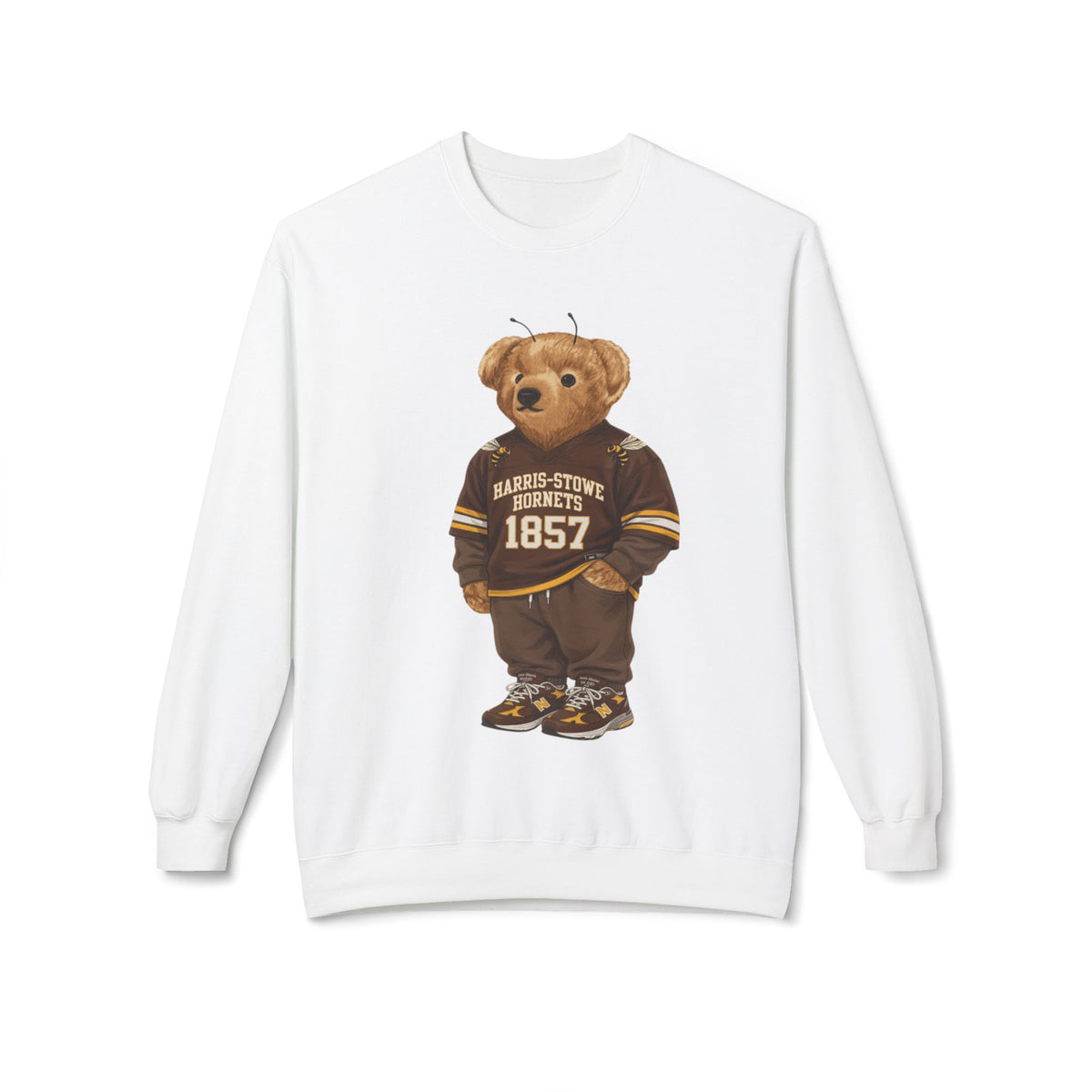 Harris-Stowe Hornets Mascot- HBCU Polo Bear sweatshirt