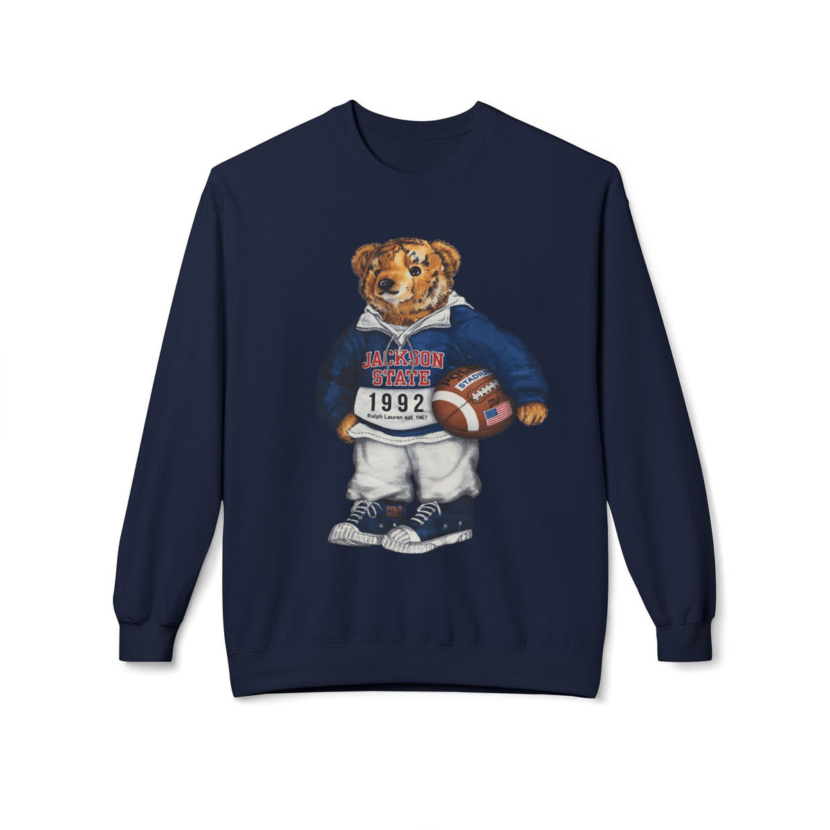 Jackson State Bear Mascot- HBCU Polo Bear sweatshirt