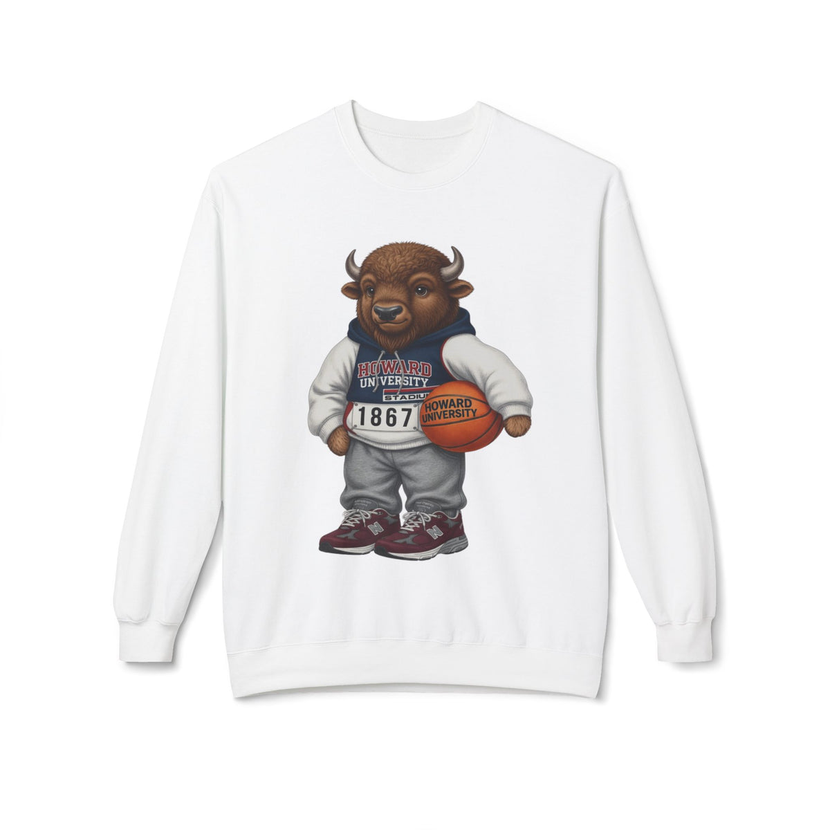 Bison Mascot- HBCU Polo Bear sweatshirt