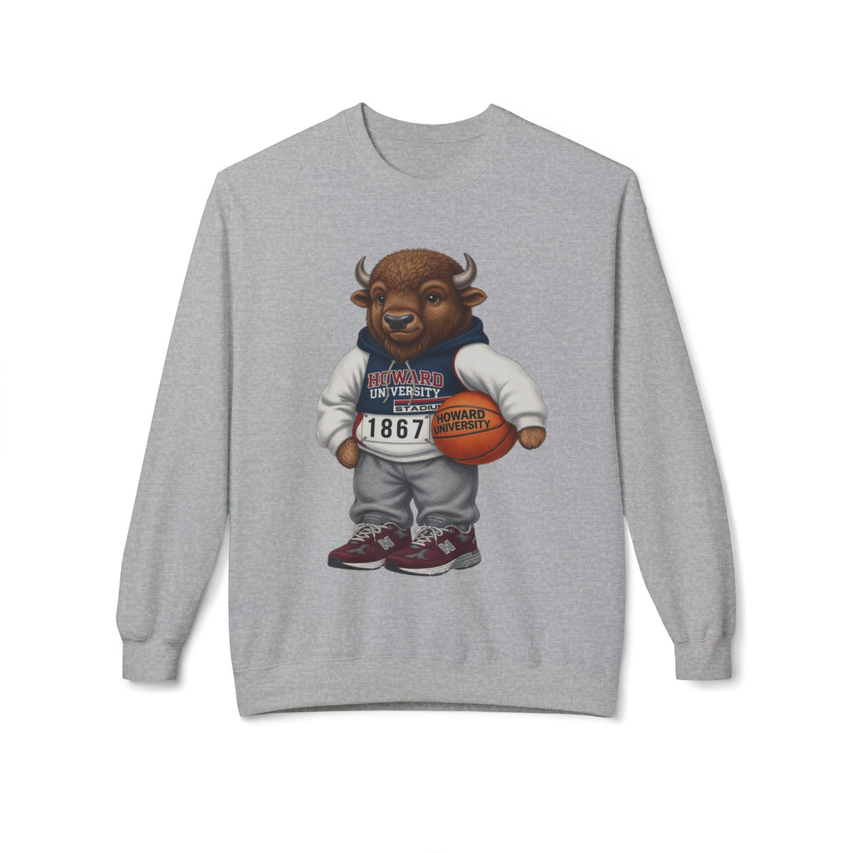 Bison Mascot- HBCU Polo Bear sweatshirt