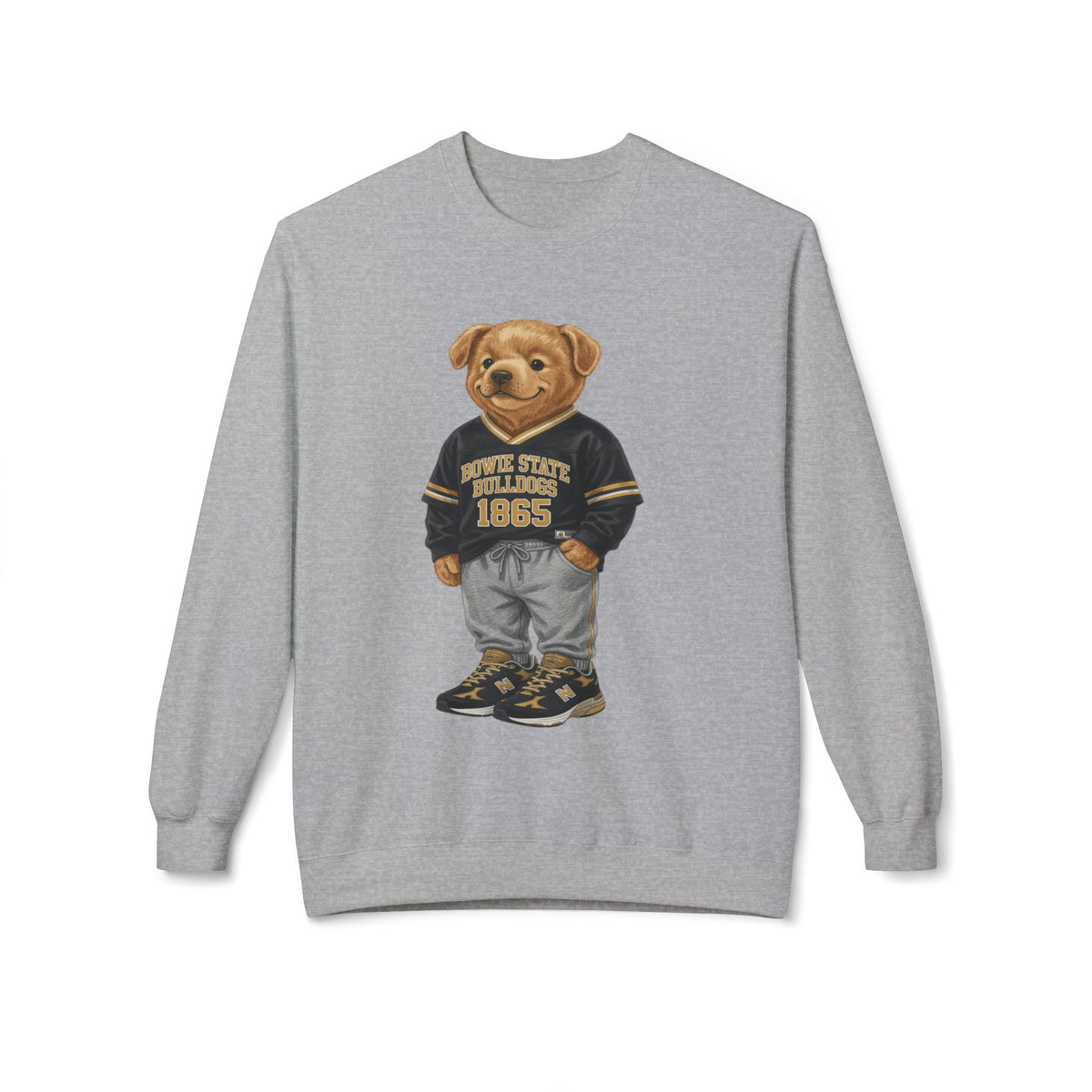 Bowie State Bulldogs Mascot Character- HBCU Polo Bear sweatshirt