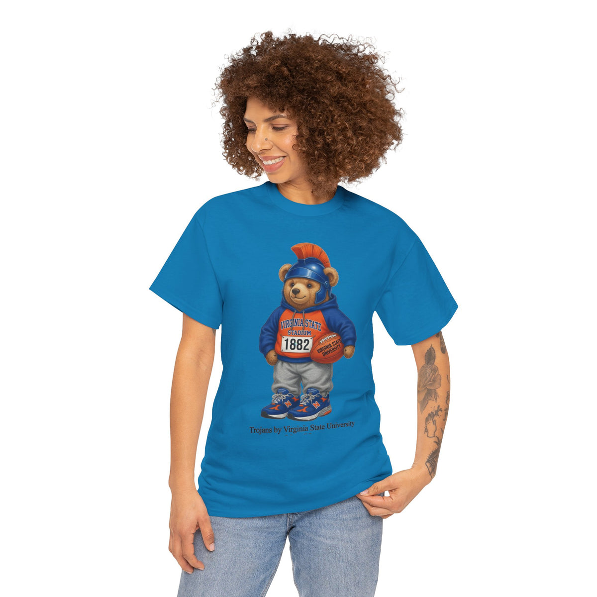 Virgina State Trojan Bear 2nd edition- HBCU Tee Shirt