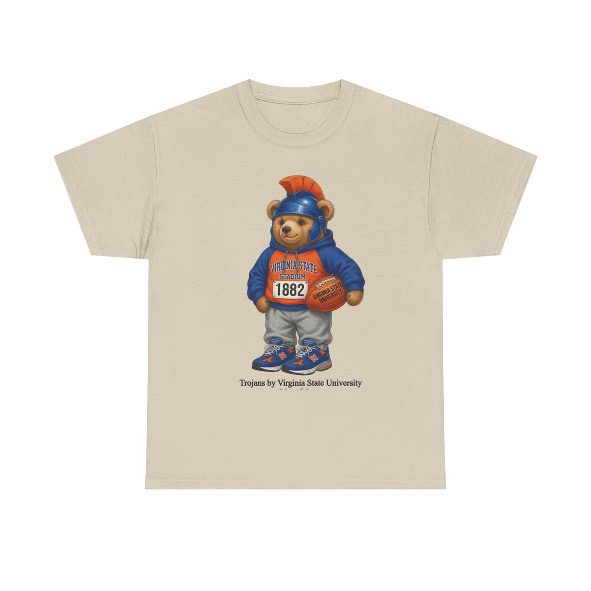 Virgina State Trojan Bear 2nd edition- HBCU Tee Shirt