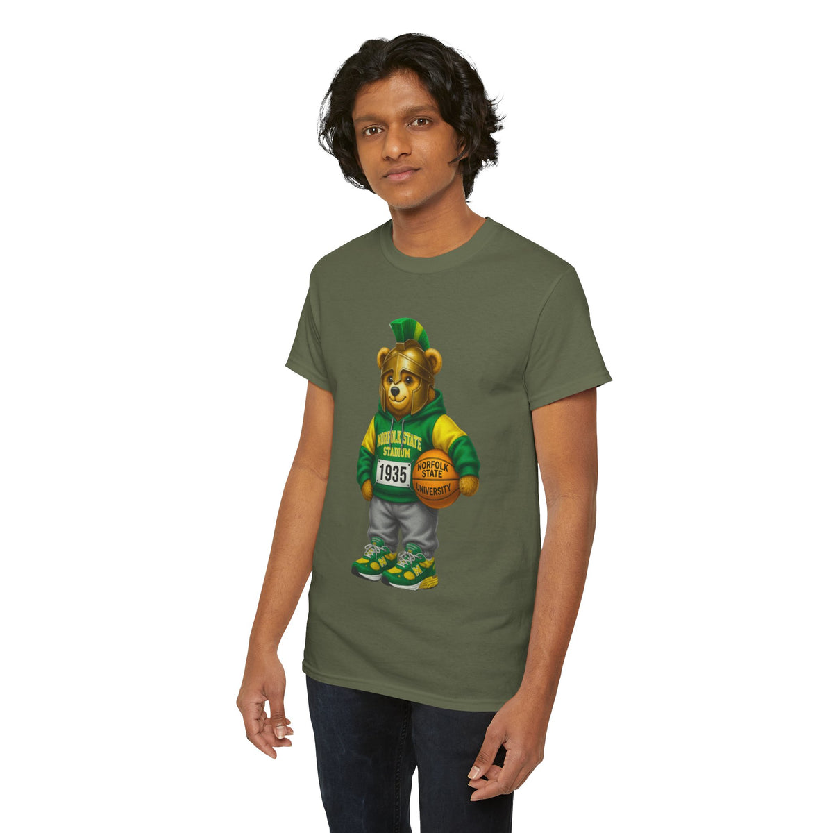 Norfolk State Spartan Bear - HBCU Tee Shirt