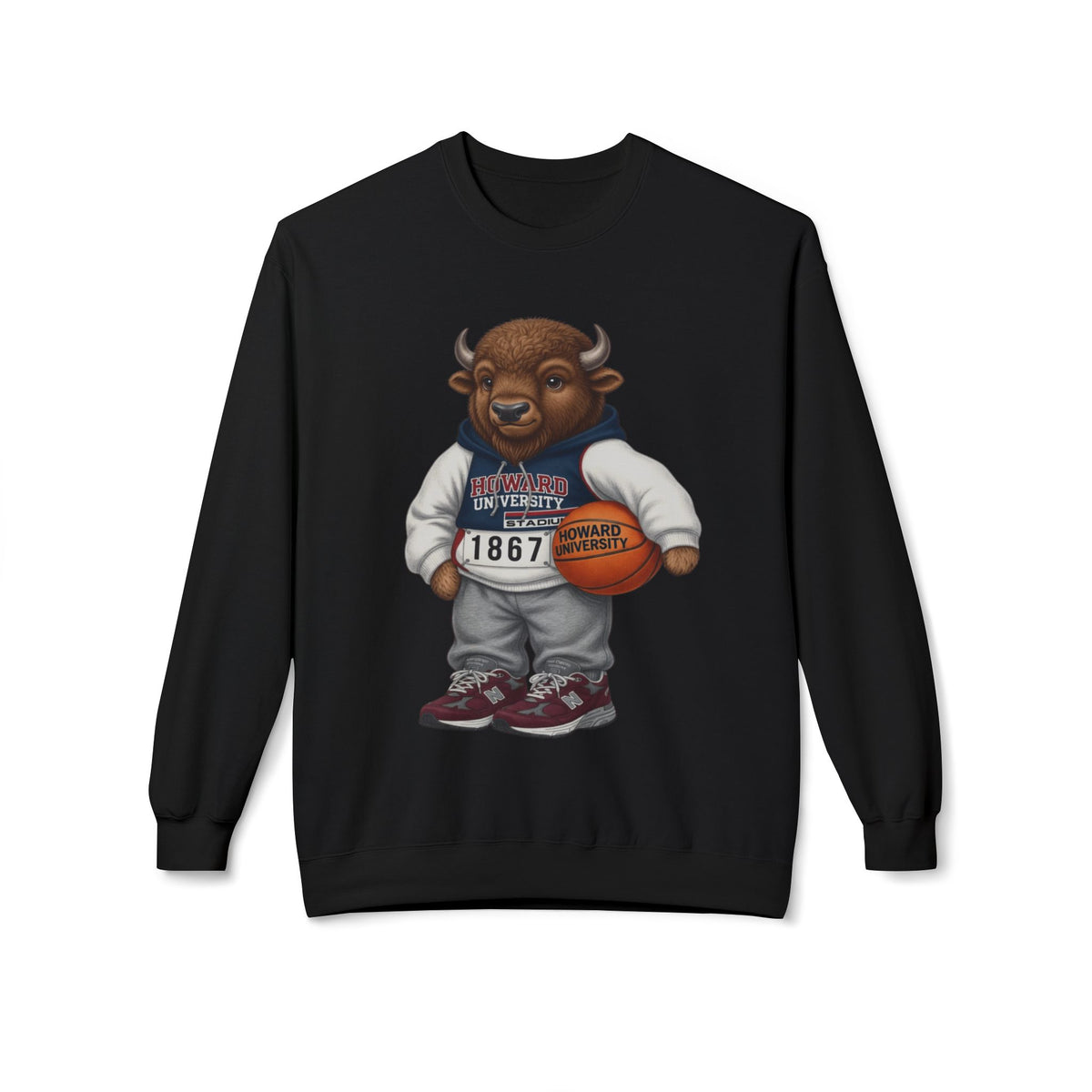 Bison Mascot- HBCU Polo Bear sweatshirt