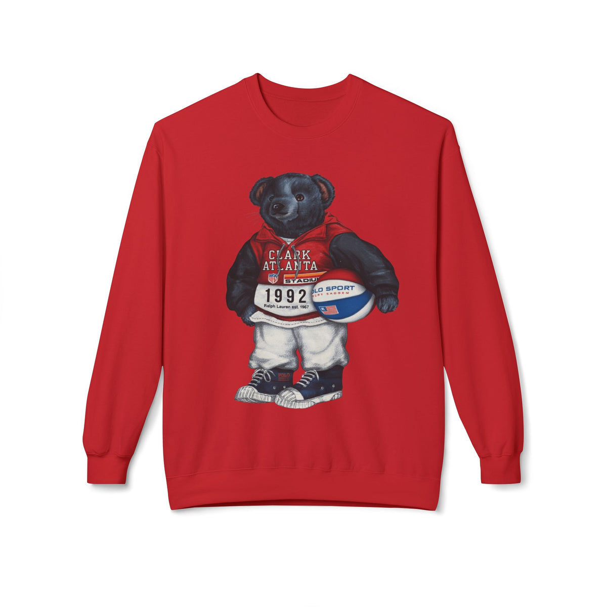 Clark Atlanta Bear Mascot- HBCU Polo Bear sweatshirt