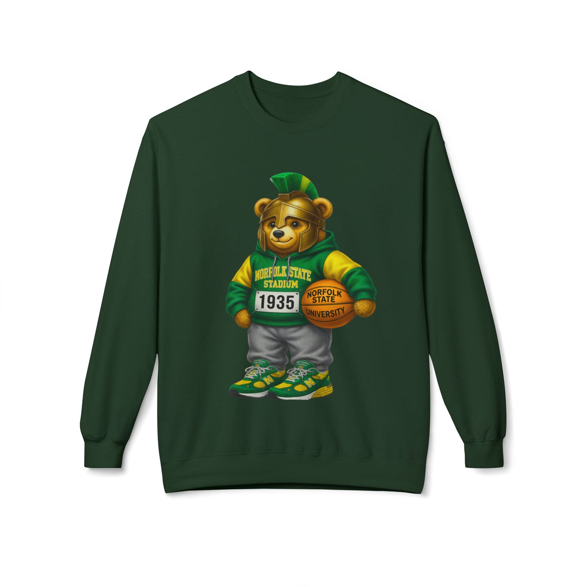 Norfolk State Trojan Bear HBCU Polo Bear sweatshirt