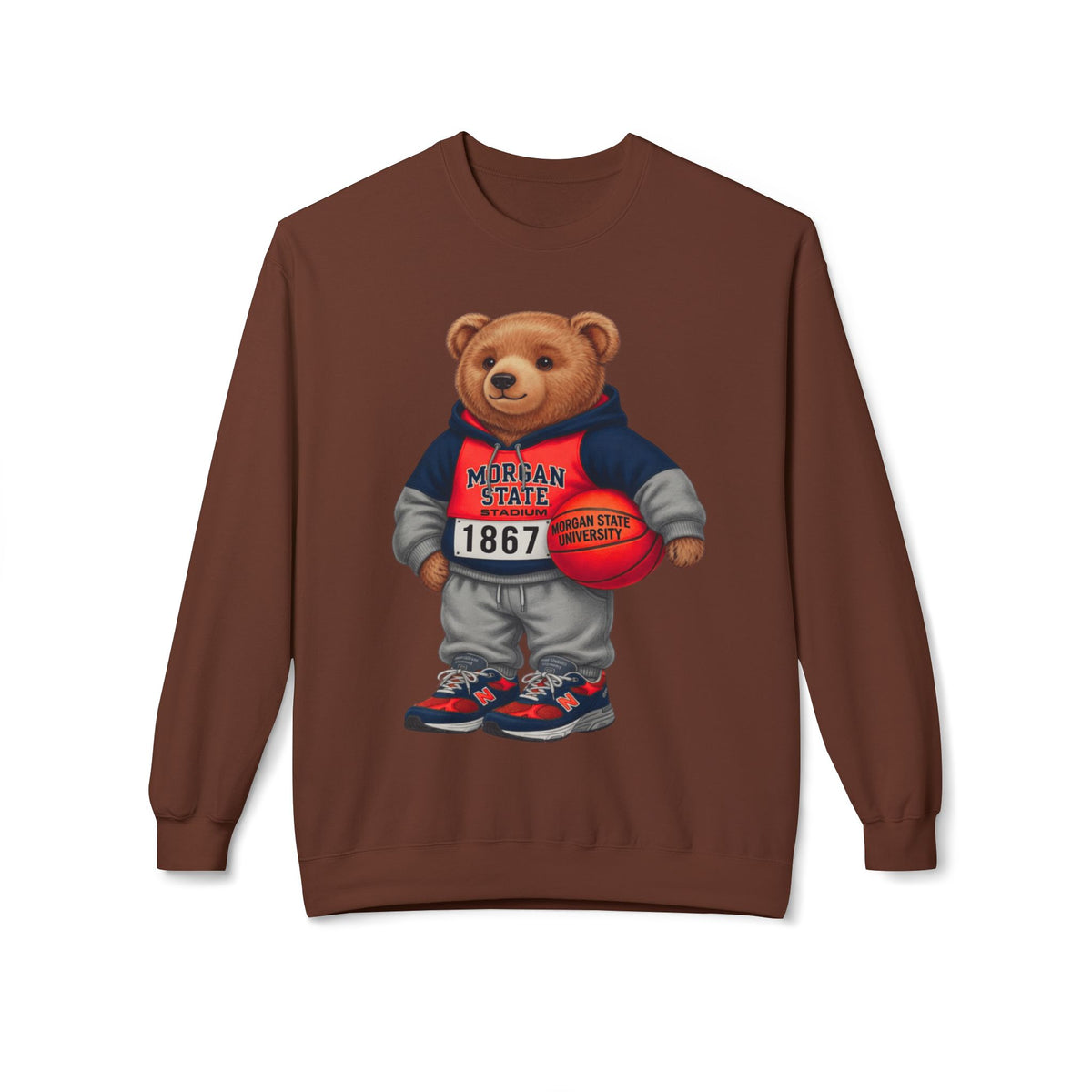 Morgan State Bear Mascot- HBCU Polo Bear sweatshirt