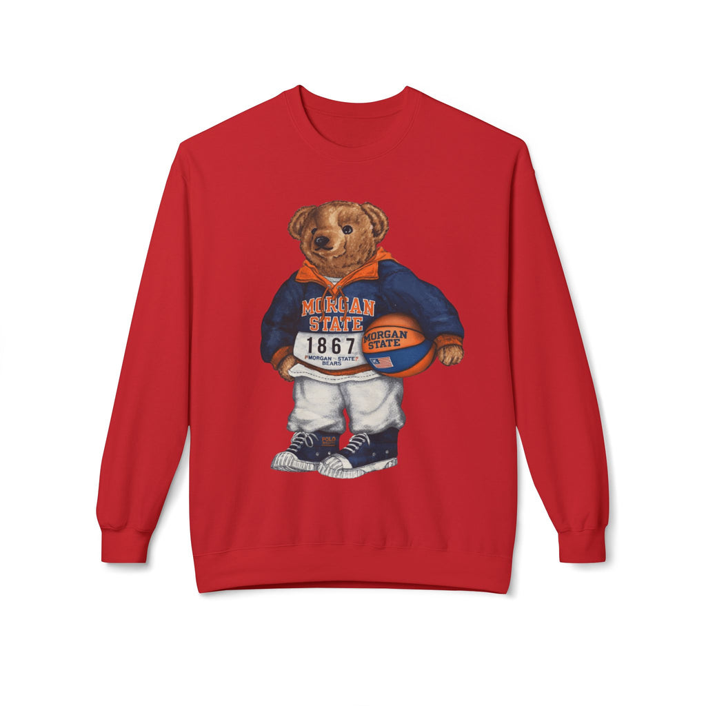 Morgan State Bear Mascot- HBCU Polo Bear sweatshirt