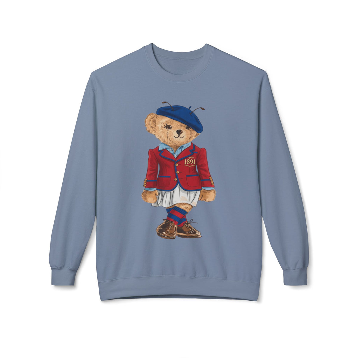 Vintage Teddy Bear in 1891 Sporting Attire- HBCU Polo Bear sweatshirt