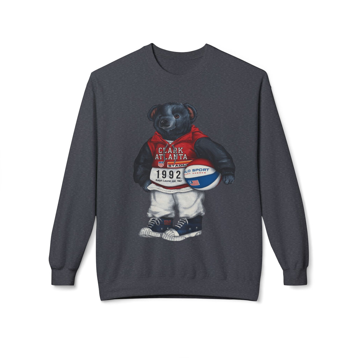 Clark Atlanta Bear Mascot- HBCU Polo Bear sweatshirt
