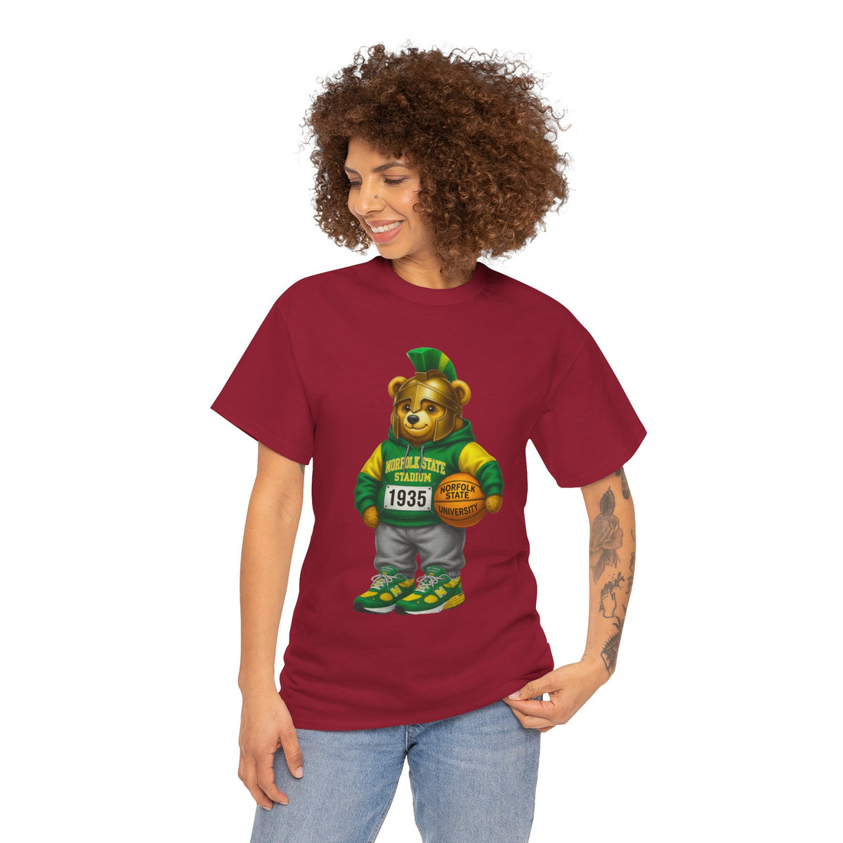 Norfolk State Spartan Bear - HBCU Tee Shirt