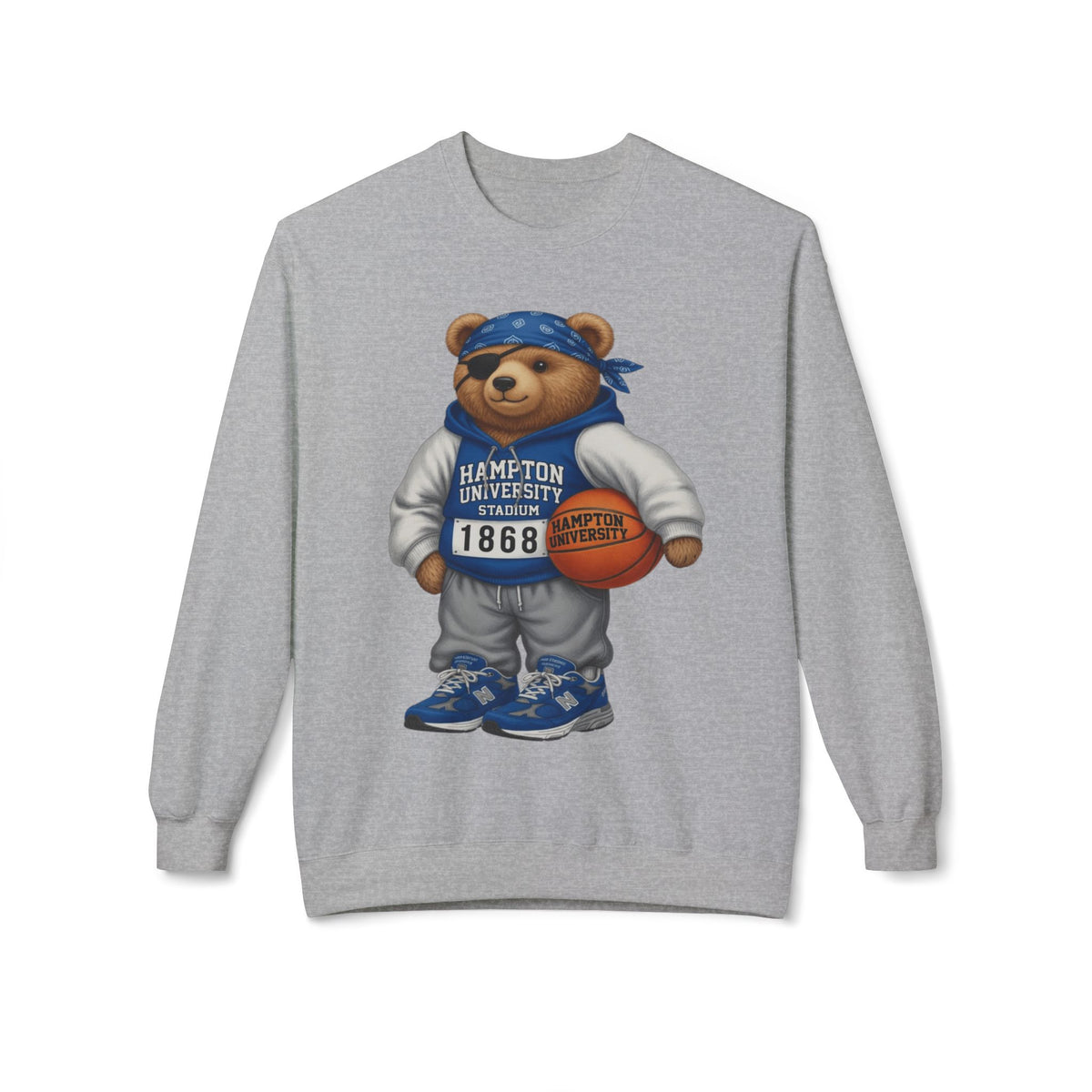 Hampton University Stadium Bear Mascot- HBCU Polo Bear sweatshirt