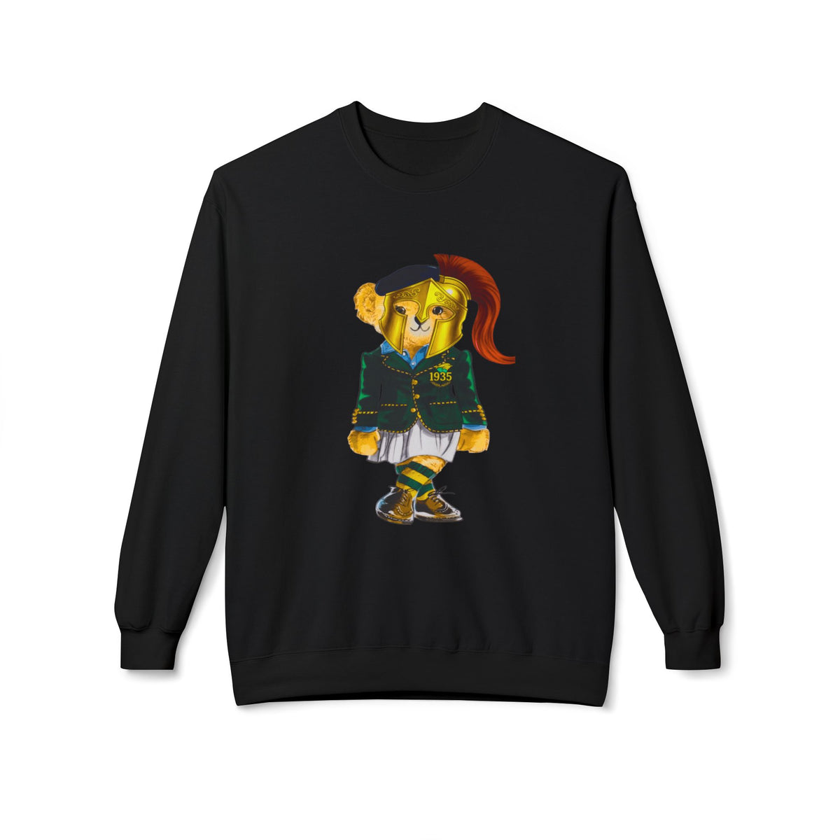 Norfolk State Lady Bear in Golden Helmet Sweatshirt | HBCU Polo Bear