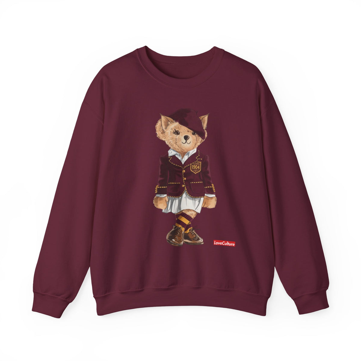 Bethune Cookman Teddy Bear Sweatshirt| Vintage Polo Club  Outfit