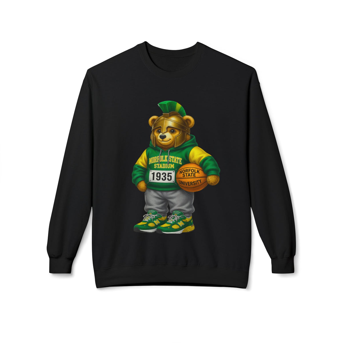 Norfolk State Trojan Bear HBCU Polo Bear sweatshirt