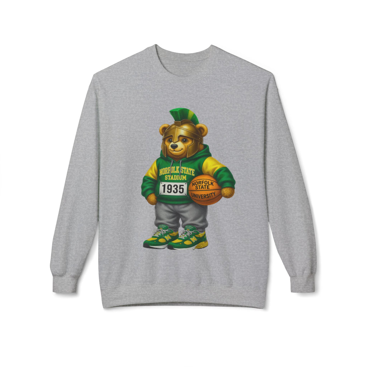 Norfolk State Trojan Bear HBCU Polo Bear sweatshirt