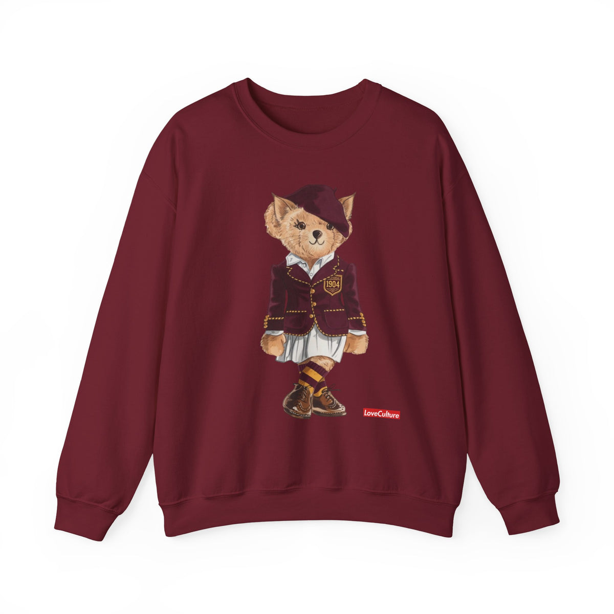 Bethune Cookman Teddy Bear Sweatshirt| Vintage Polo Club  Outfit