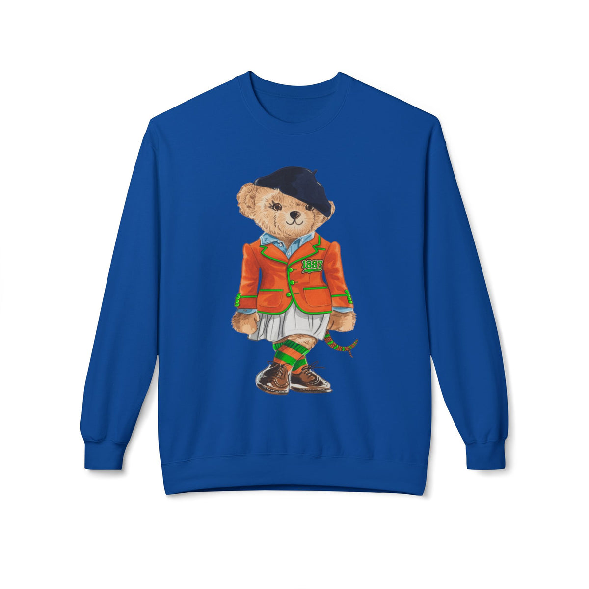 FAMU Polo Bear Sweatshirt | HBCU Teddy Bear Crewneck