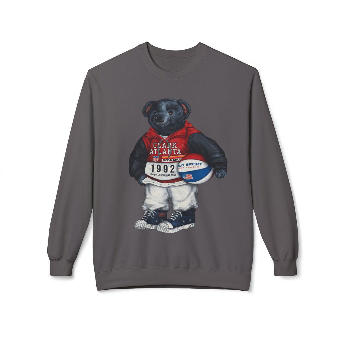 Clark Atlanta Bear Mascot- HBCU Polo Bear sweatshirt