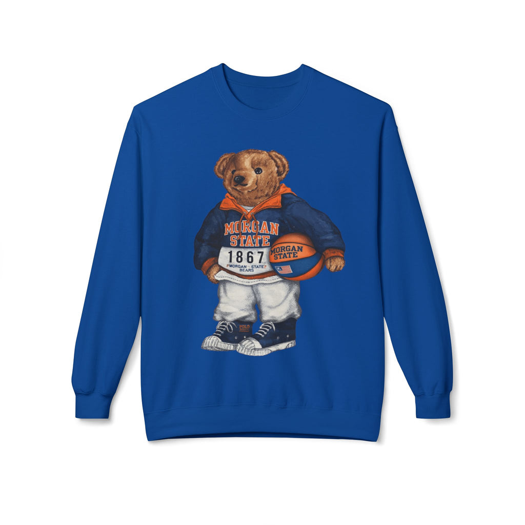 Morgan State Bear Mascot- HBCU Polo Bear sweatshirt