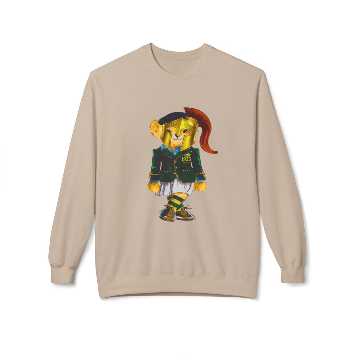 Norfolk State Lady Bear in Golden Helmet Sweatshirt | HBCU Polo Bear