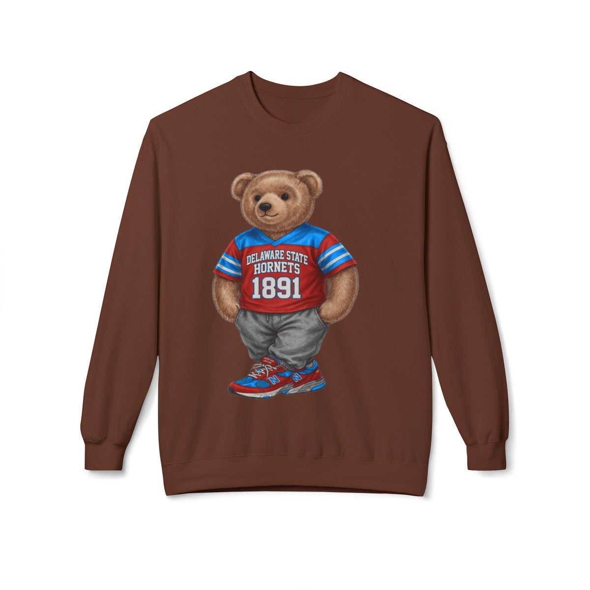 Delaware State Hornets Mascot Bear- HBCU Polo Bear sweatshirt