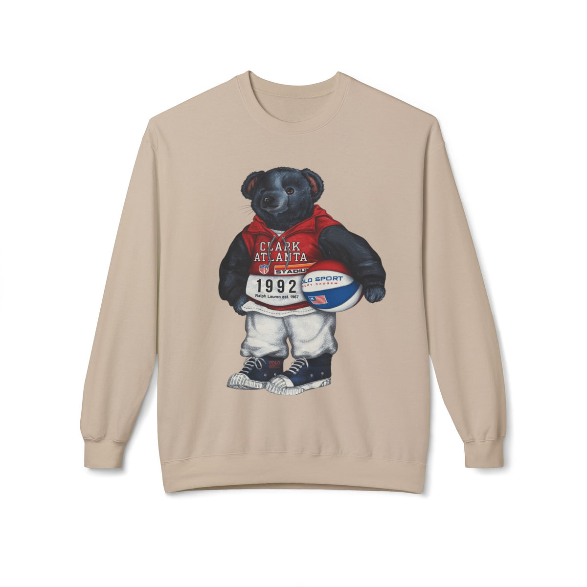Clark Atlanta Bear Mascot- HBCU Polo Bear sweatshirt