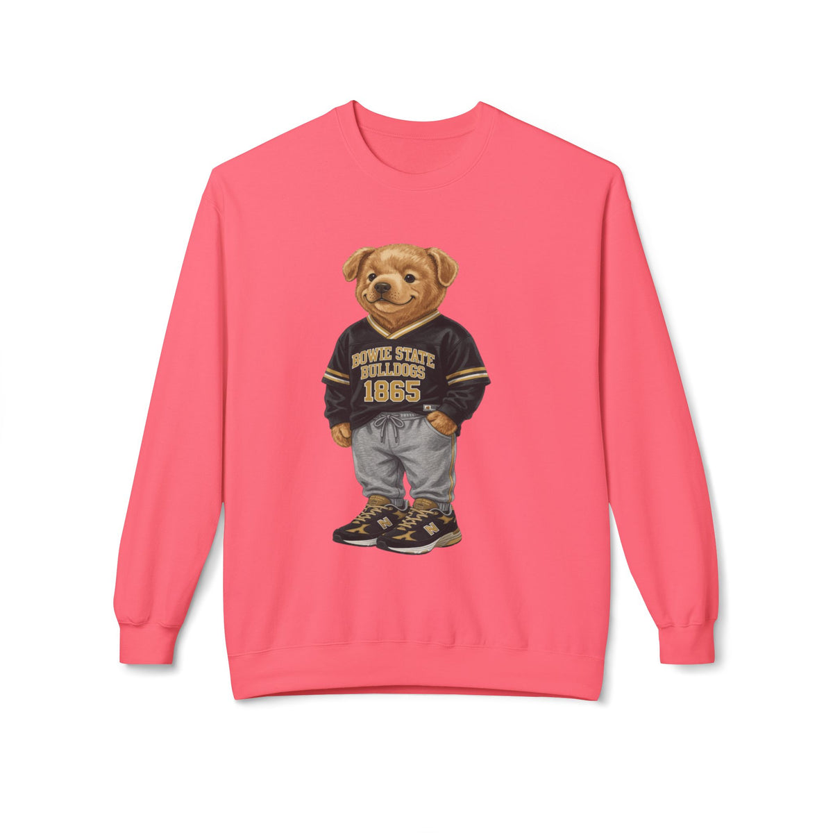 Bowie State Bulldogs Mascot Character- HBCU Polo Bear sweatshirt