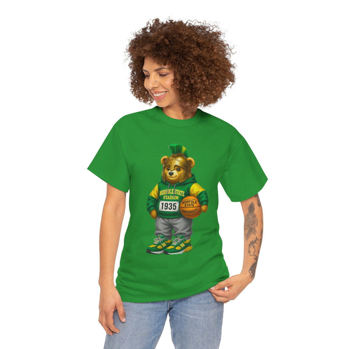 Norfolk State Spartan Bear - HBCU Tee Shirt
