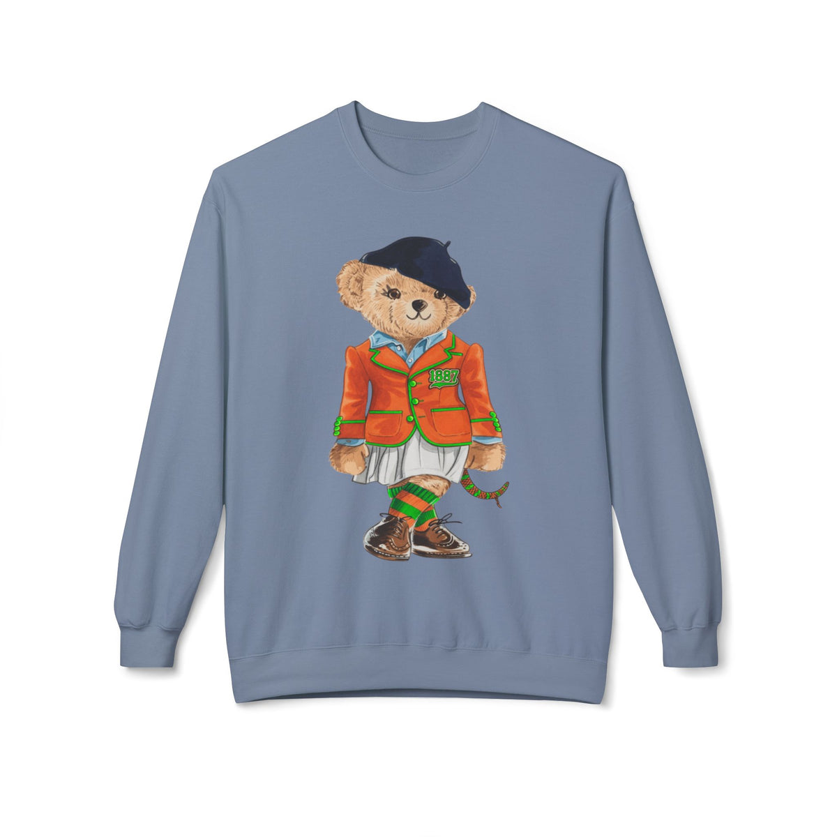 FAMU Polo Bear Sweatshirt | HBCU Teddy Bear Crewneck