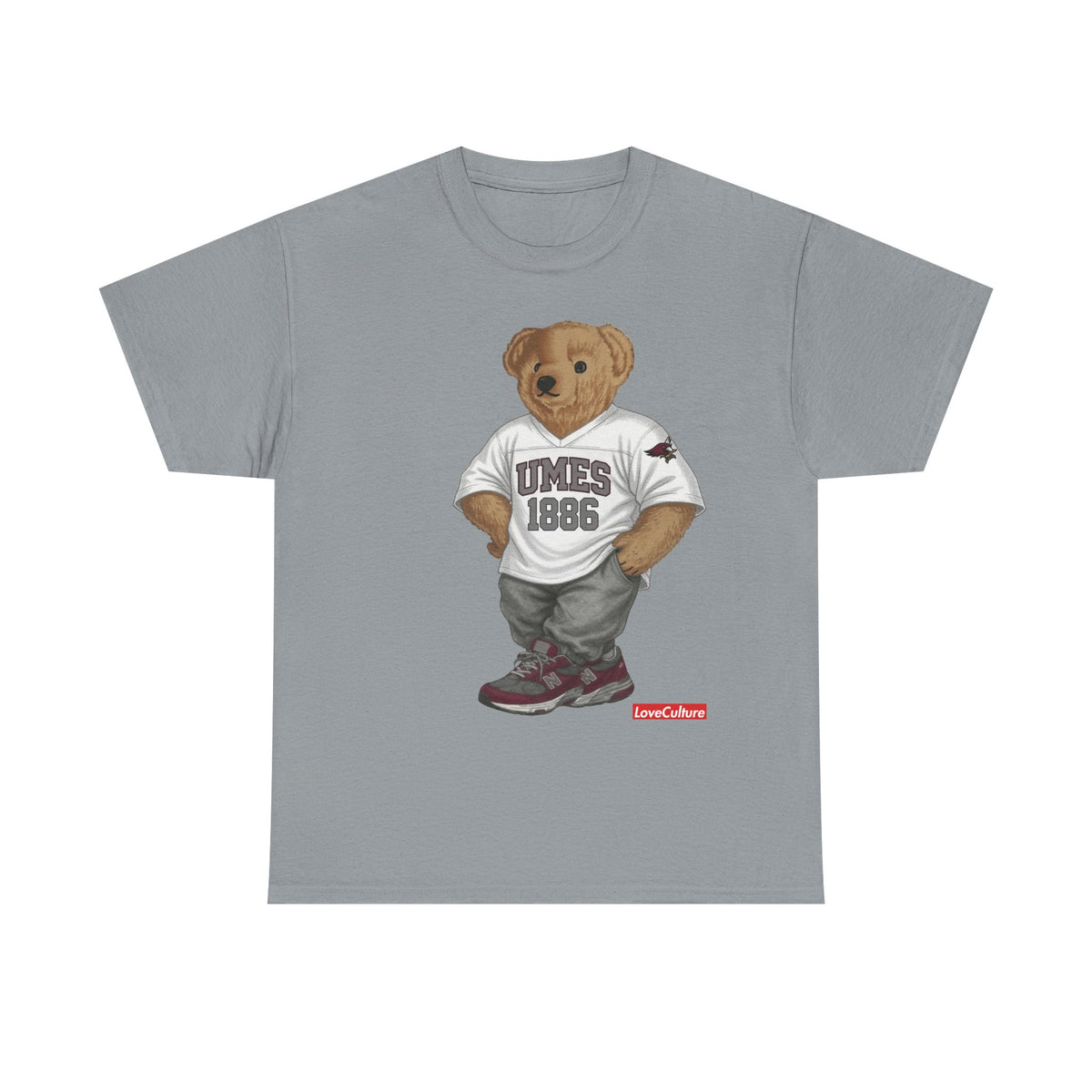 UMES Bear Mascot Tee | Teddy Bear Graphic T-Shirt, UMES 1886 Sweatshirt Style, Maryland Eastern Shore
