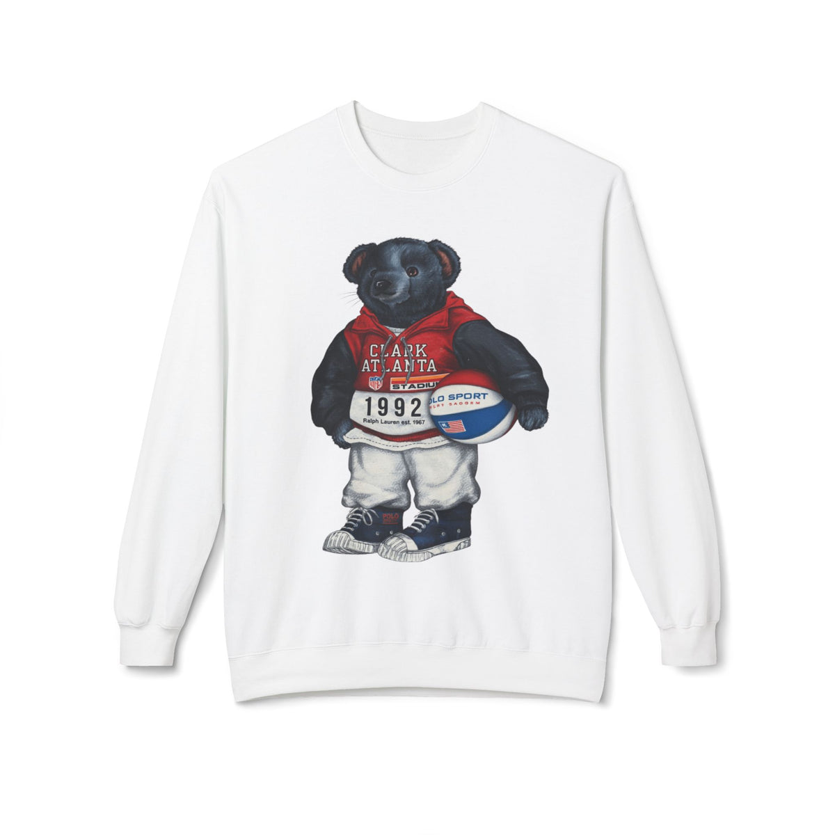 Clark Atlanta Bear Mascot- HBCU Polo Bear sweatshirt