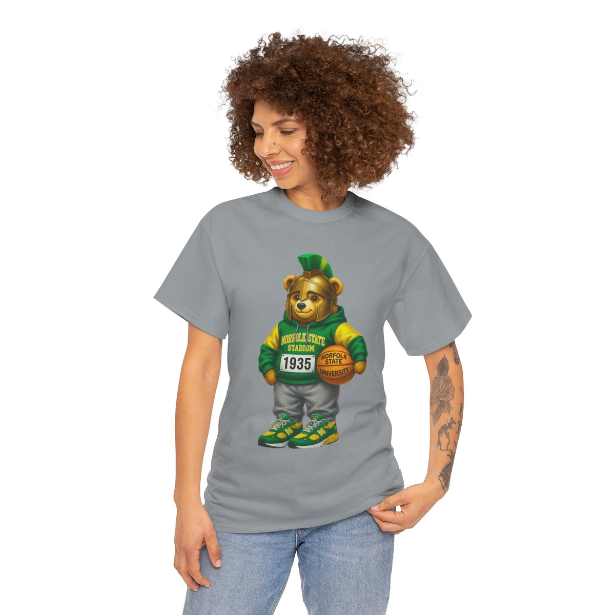 Norfolk State Spartan Bear - HBCU Tee Shirt