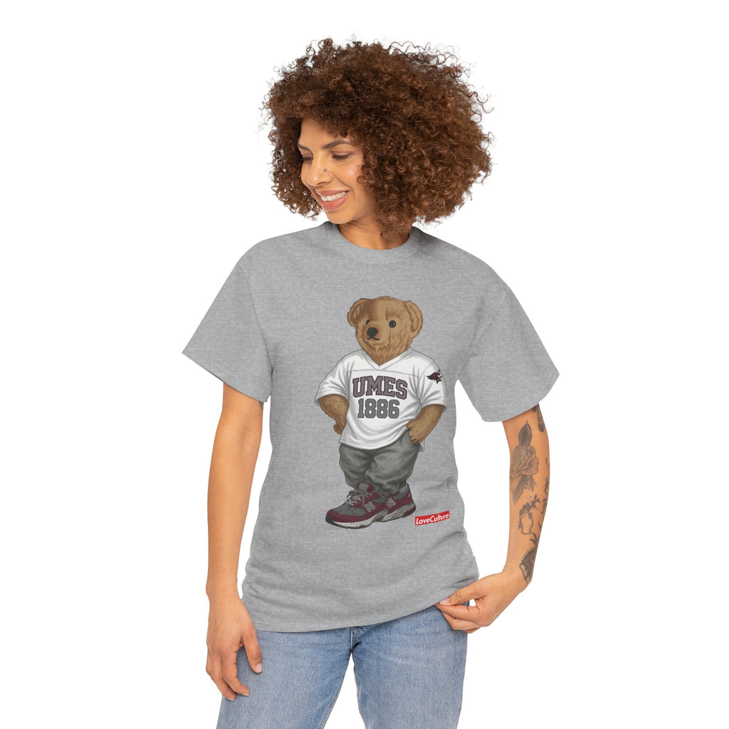 UMES Bear Mascot Tee | Teddy Bear Graphic T-Shirt, UMES 1886 Sweatshirt Style, Maryland Eastern Shore