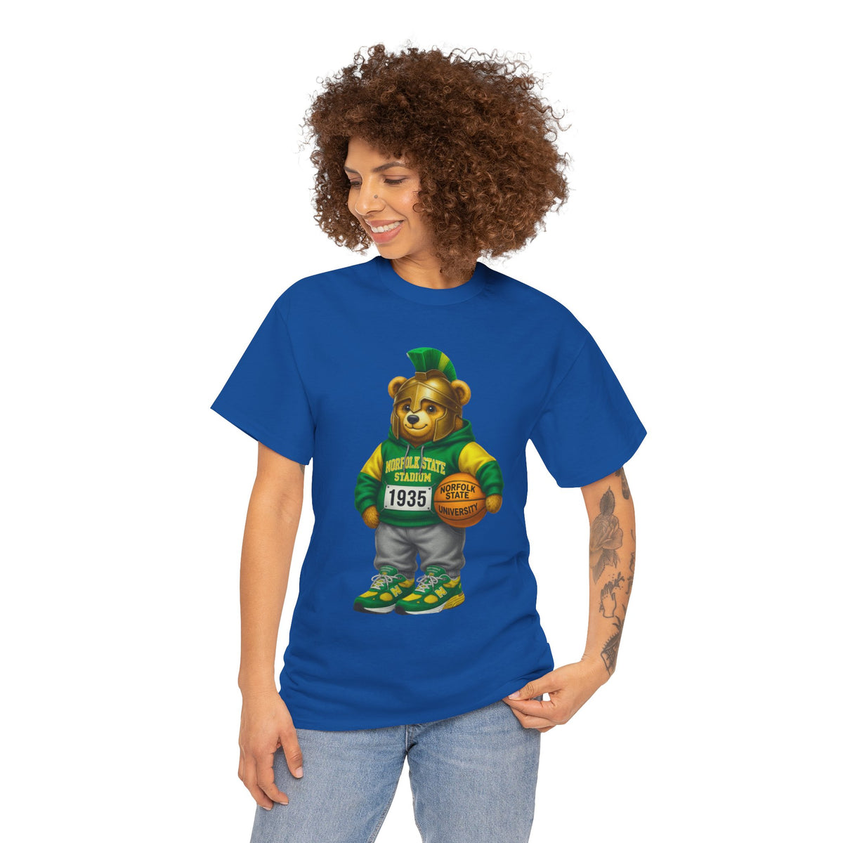 Norfolk State Spartan Bear - HBCU Tee Shirt