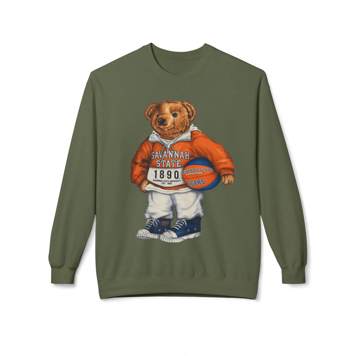 Savannah State Tigers Mascot- HBCU Polo Bear sweatshirt