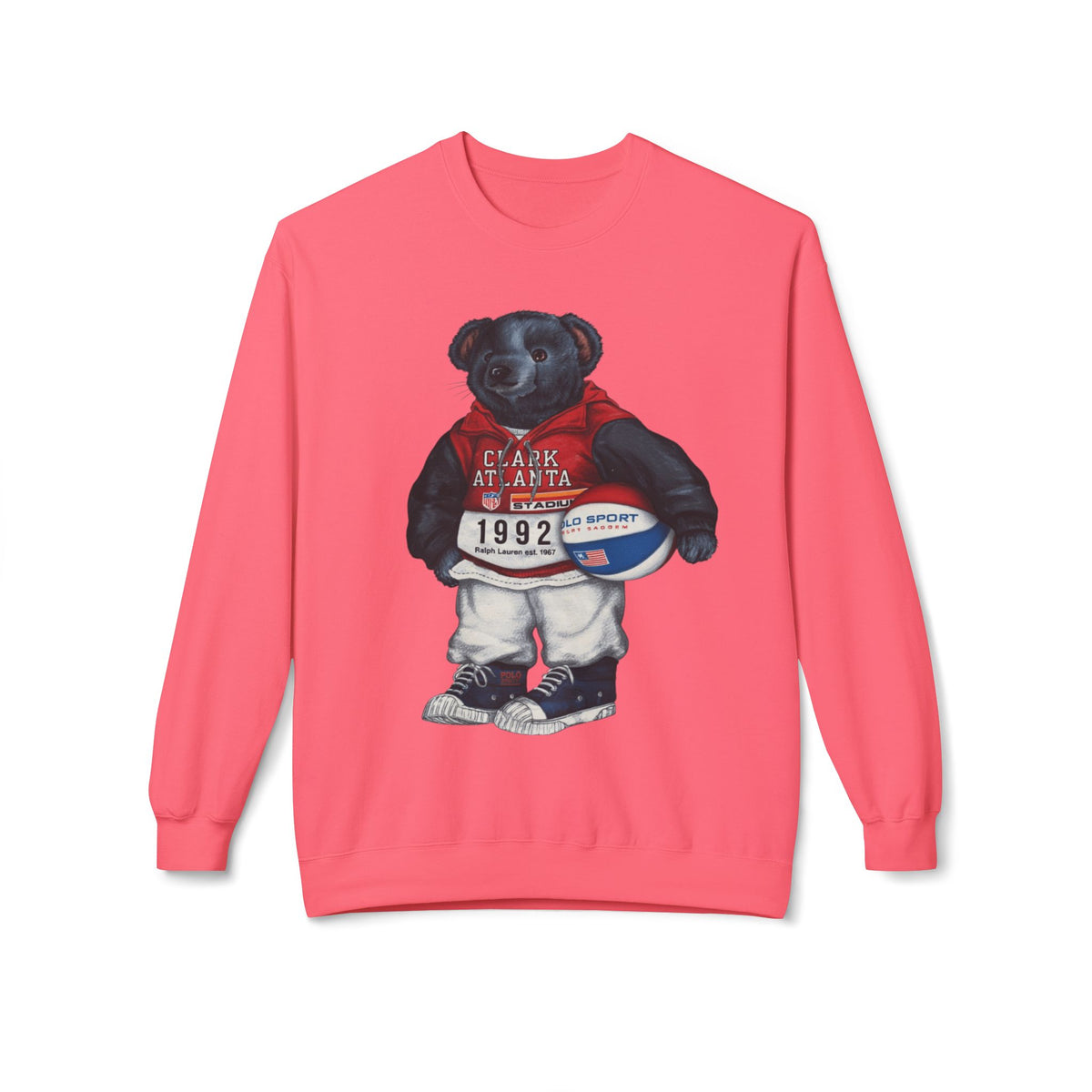 Clark Atlanta Bear Mascot- HBCU Polo Bear sweatshirt
