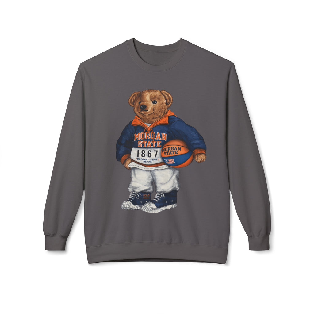 Morgan State Bear Mascot- HBCU Polo Bear sweatshirt