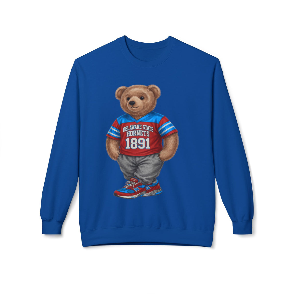 Delaware State Hornets Mascot Bear- HBCU Polo Bear sweatshirt