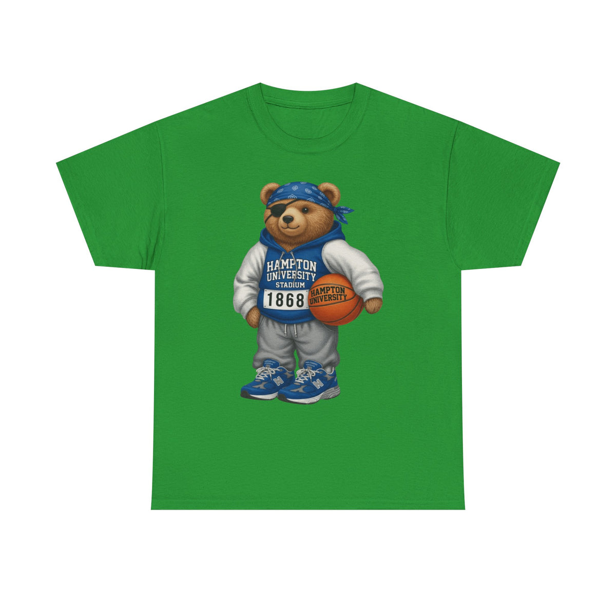 Hampton University  Bear Basketball T-Shirt - '1868' Vintage Campus Spirit Tee