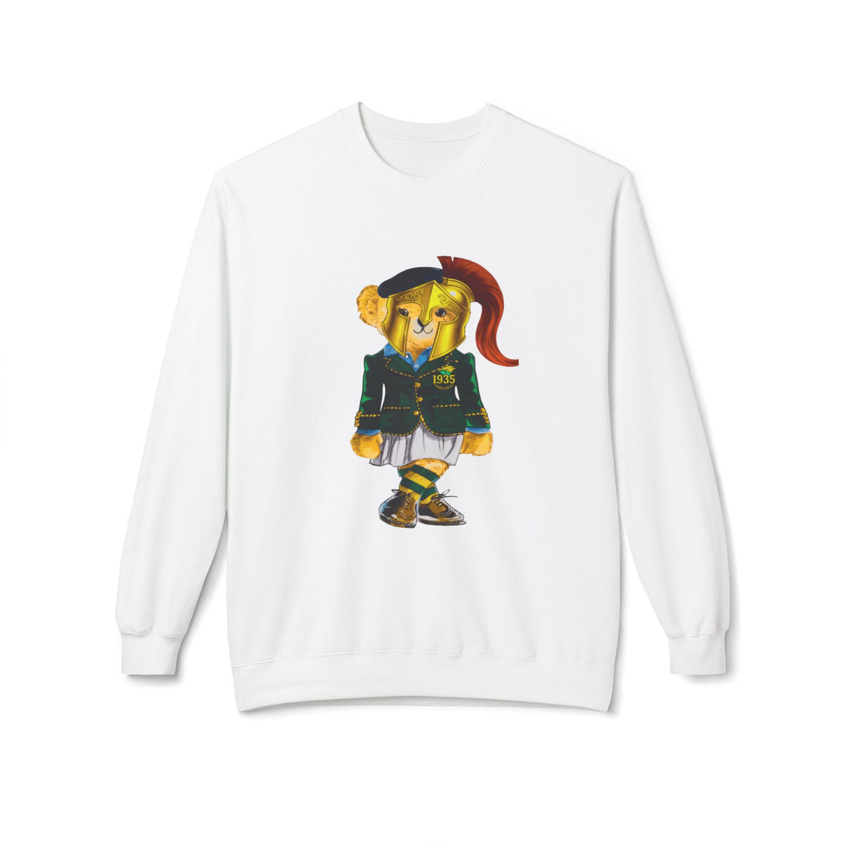Norfolk State Lady Bear in Golden Helmet Sweatshirt | HBCU Polo Bear